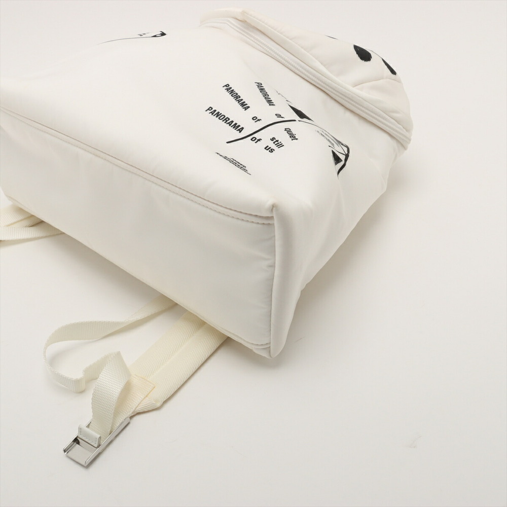 Prada White Rucksack Backpack Tessuto Signor Nylon View 3